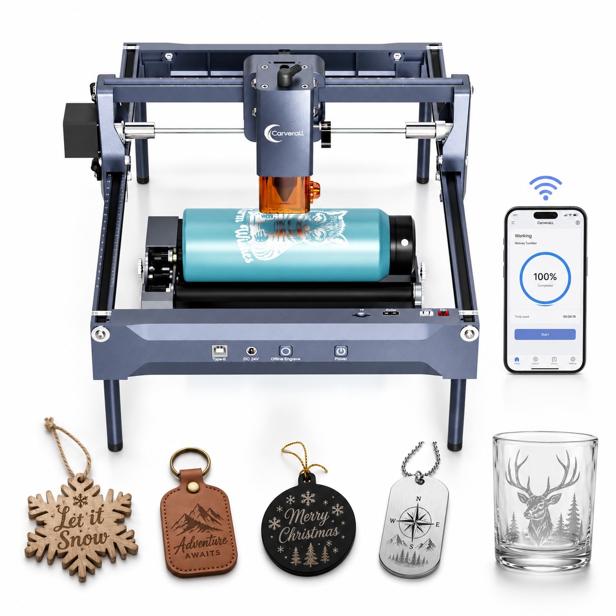 Лазерный гравер Carverall K15  – обзор и цена Industrial Laser Engraver