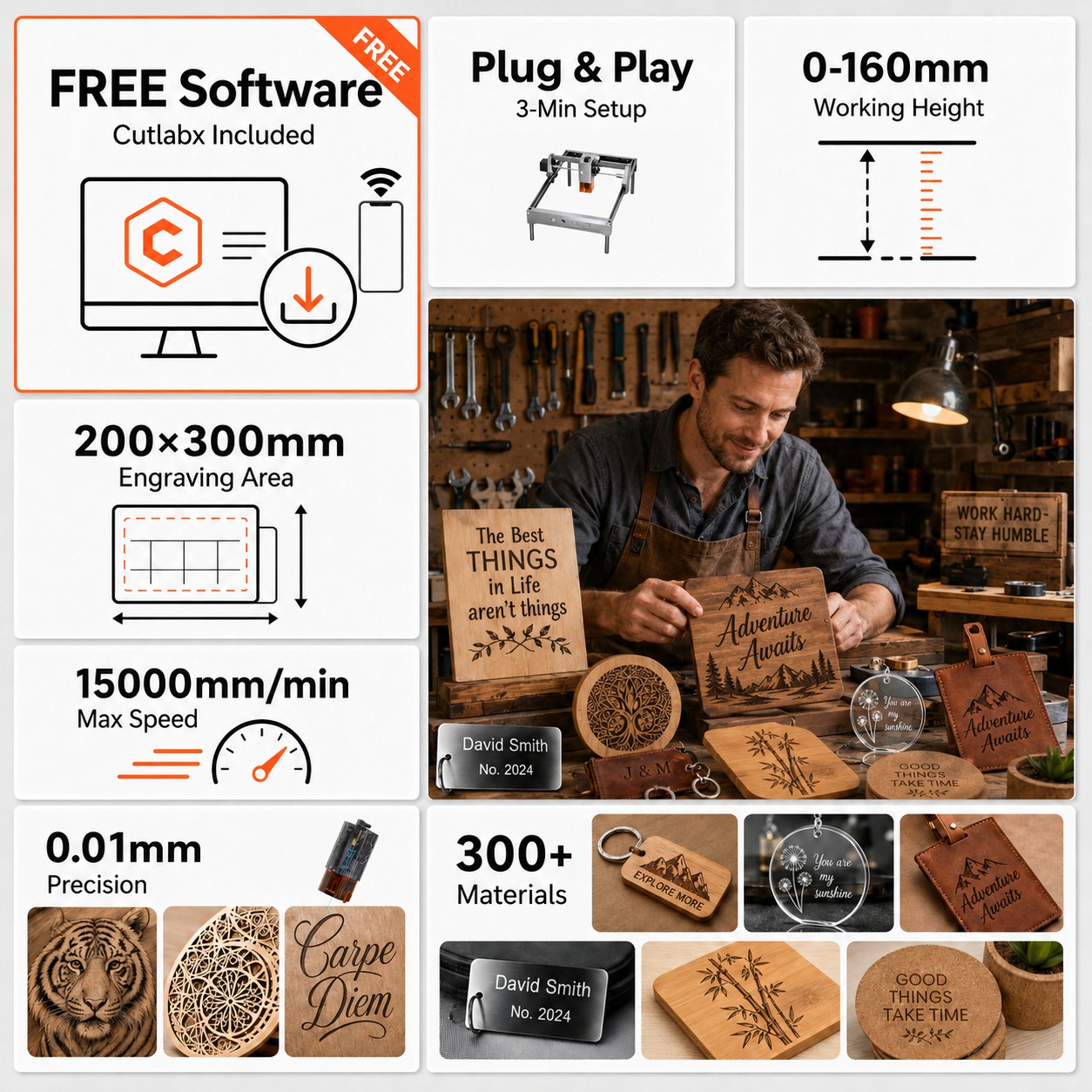 Лазерный гравер Carverall K15  – обзор и цена Industrial Laser Engraver